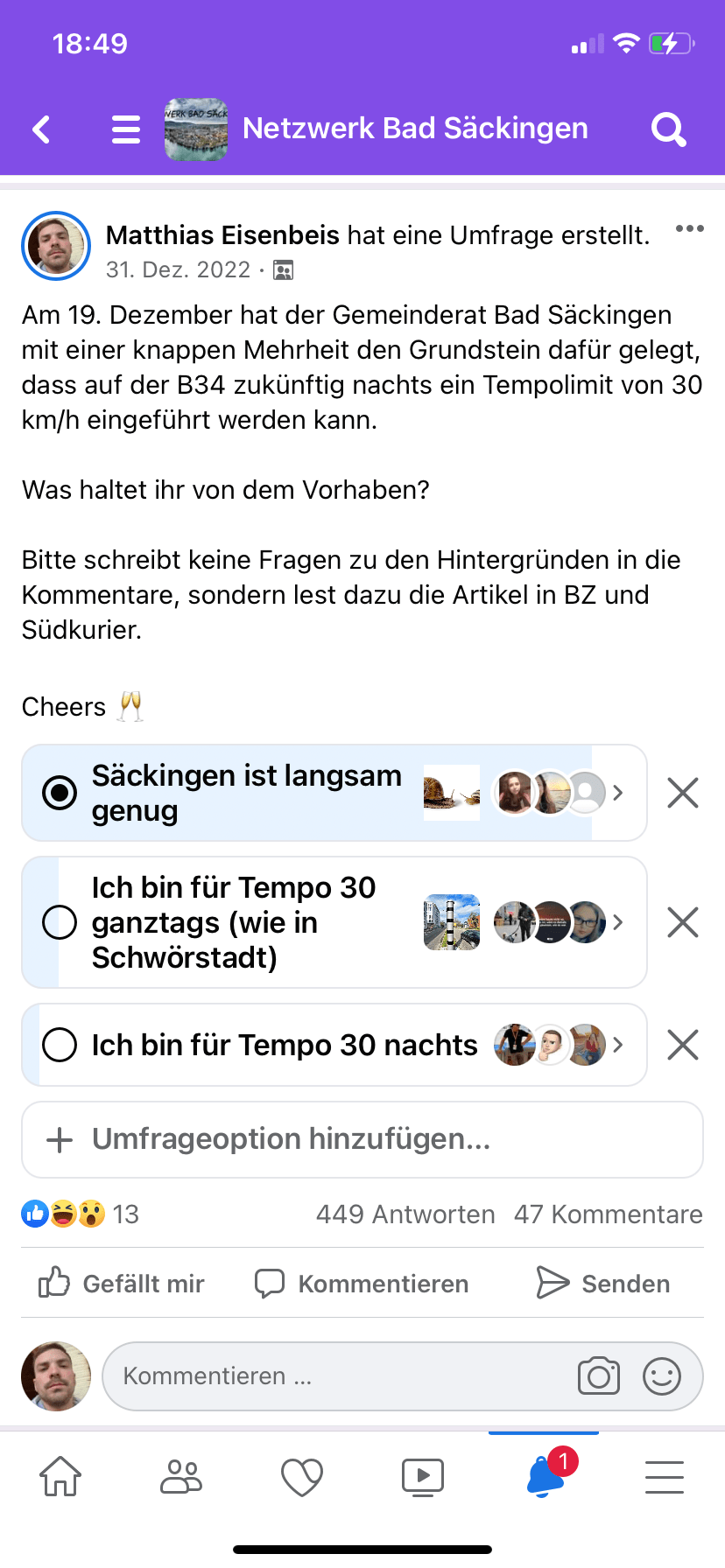 Tempolimit Bad Säckingen 30er Zone nachts&nbsp;🔥
